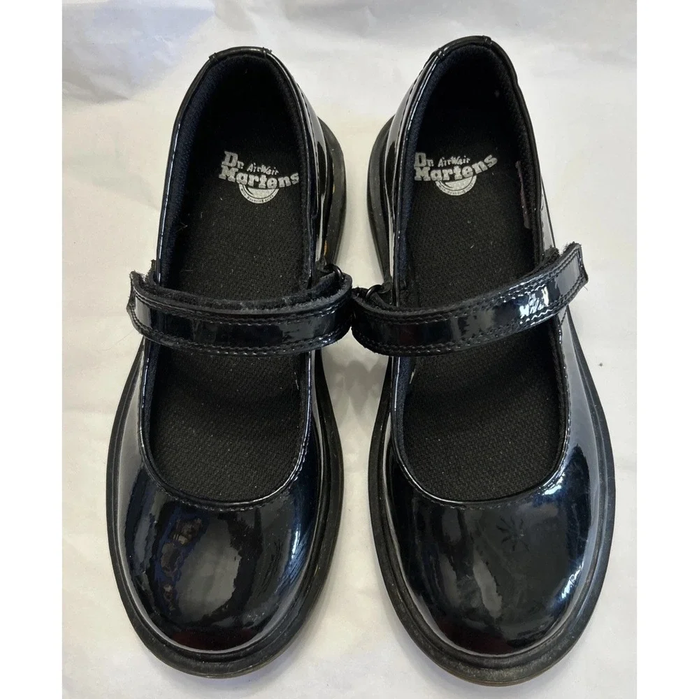 Girls Dr Martens Maccy Airwair Leather Mary Jane's Size 1 Euro 32